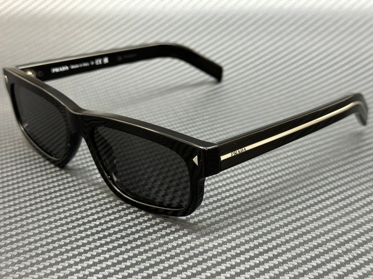 PRADA PR B11S 16K731 Black Dark Grey Men's 55 mm Sunglasses