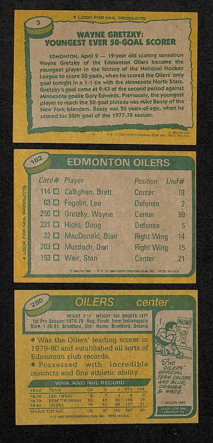 1980-81 Topps Hockey Cards Complete Set (1-264)