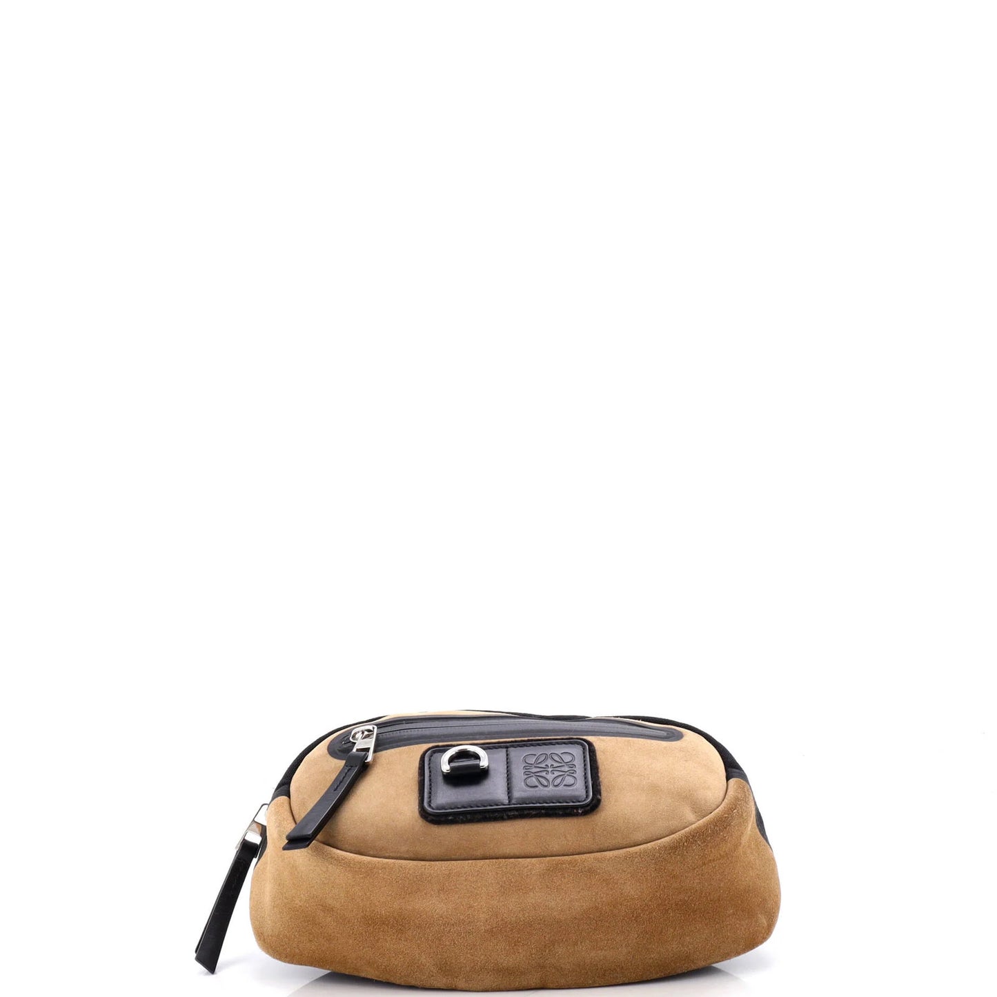 Loewe Round Bum Bag Suede And Nylon Small