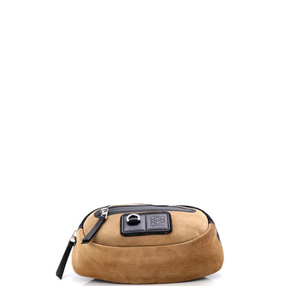 Loewe Round Bum Bag Suede And Nylon Small