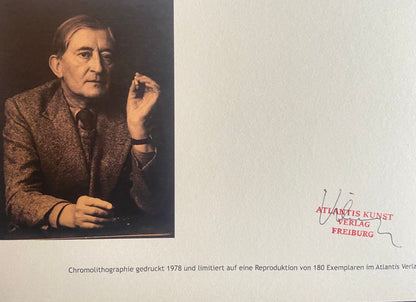 Josef Albers Lithograph Coa Signed Op Numbered By Hand