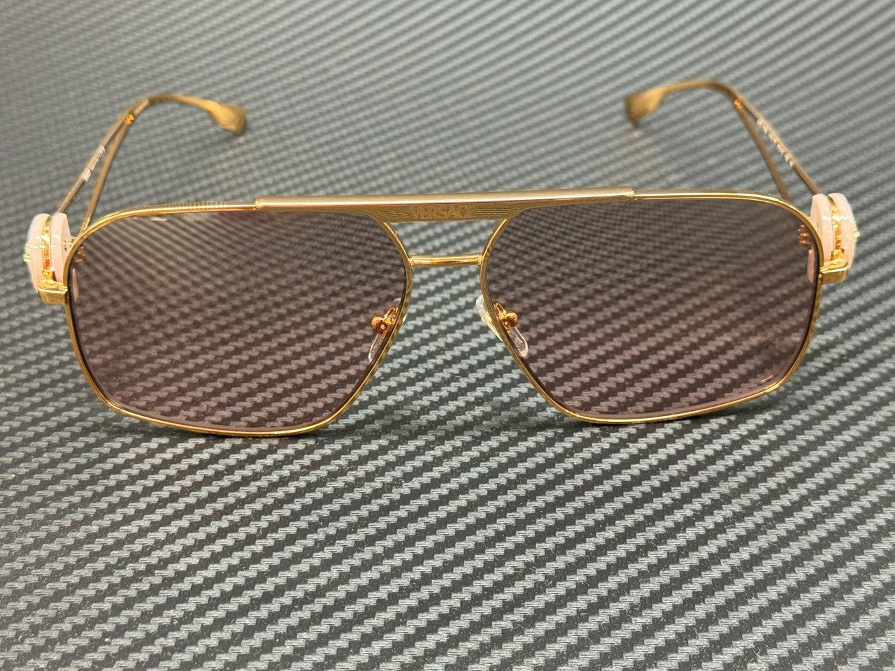 VERSACE VE2269 10027E Gold Pink Gradient Men's 62 mm Sunglasses