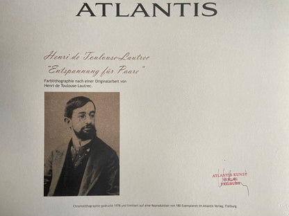 Henri De Toulouse-Lautrec Lithograph Coa Signed Numbered By Hand