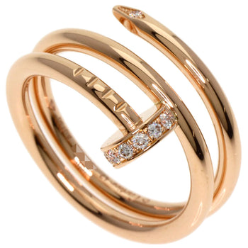 Cartier Ring Juste Un Clou Double Diamond #47 K18