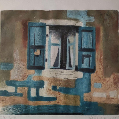 Silvia H Gonzalez Color Etching Print Pencil Signed Numbered Framed