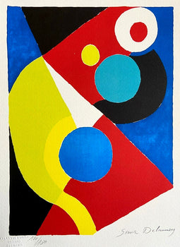 Sonia Delaunay Lithograph Coa Signed Op Numbered