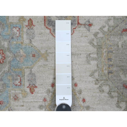 8'X10' Gray Peshawar Bijar Garus Design Hand Knotted Wool Oriental Rug