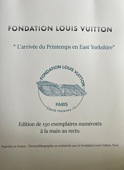 David Hockney Lithograph Coa Signed Op Numbered A Hand Limited &