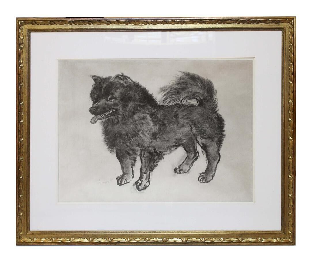 Lonard Tsuguharu Foujita -Dog Signed Original