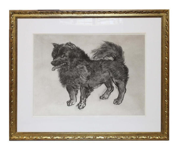 Lonard Tsuguharu Foujita -Dog Signed Original