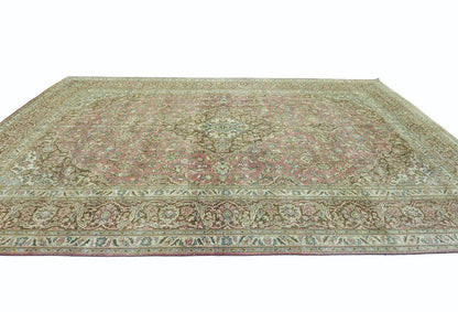 10X15 Antique Distressed Oriental Rug Muted