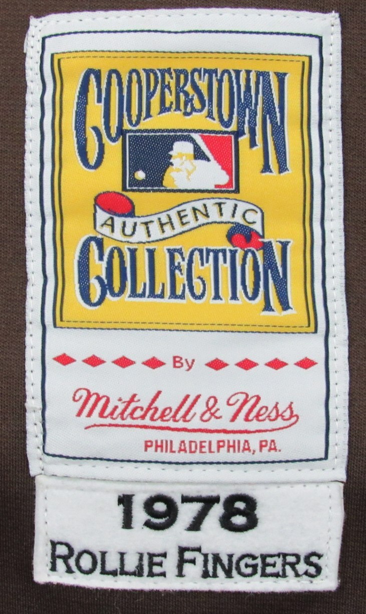 Rollie Fingers Hof Signed/Inscr Mitchell & Ness
