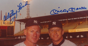 Mickey Mantle/Whitey Ford Hof Dual-Autographed