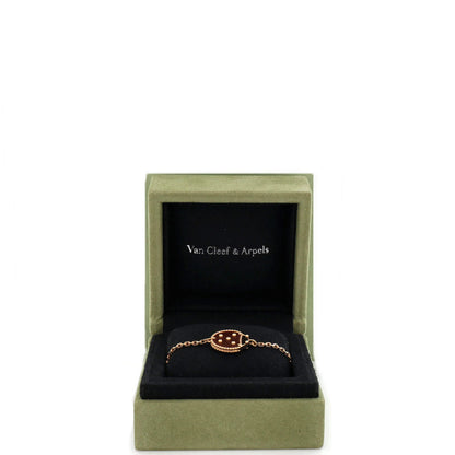 Van Cleef & Arpels Lucky Spring Ladybug Bracelet 18K Rose Gold With Carnelian
