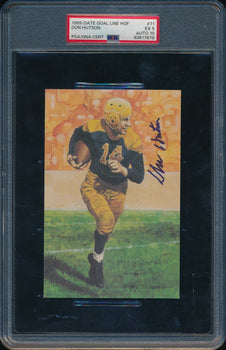 Don Hutson Hof Signed 1991 Goal Line Art Glac