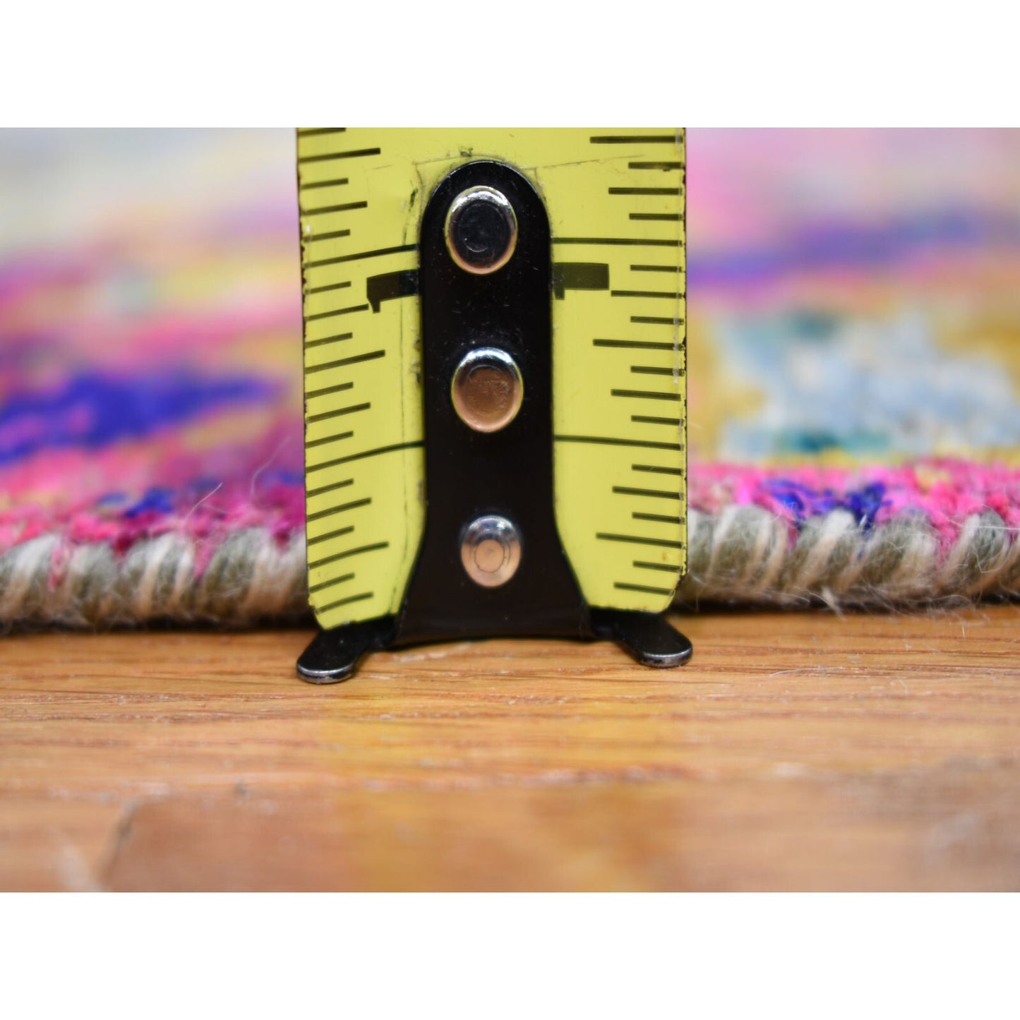 Rug 4'9"x6'7" THE LAVA Sari Silk With Textured Wool Hand Knotted