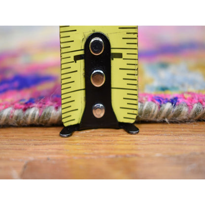 Rug 4'9"x6'7" THE LAVA Sari Silk With Textured Wool Hand Knotted