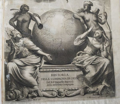 1650 First Edition Bartoli Life Of St. Ignatius Jesuit Vellum Folio