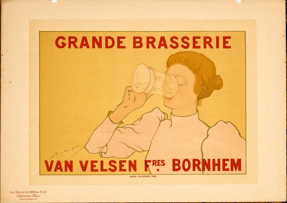 Rassenfosse Maitres De L'Affiche Original Vintage Grande Brasserie 1896