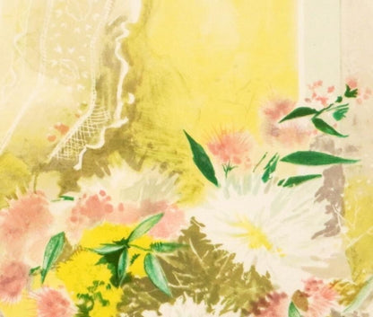 Joyeux - 'Bouquet' Limited Edition Lithograph, Signed, Framed, Authentic