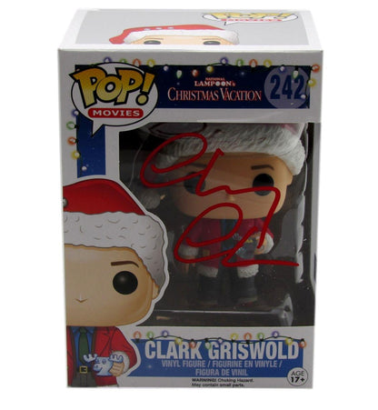 Chevy Chase Signed/Auto Funko Pop! #242 "Christmas Vacation" Beckett 189755