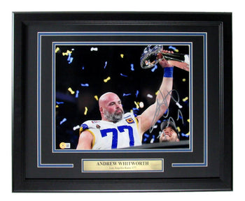 Andrew Whitworth Autographed 11X14 Photo Los Angeles Rams Framed Beckett