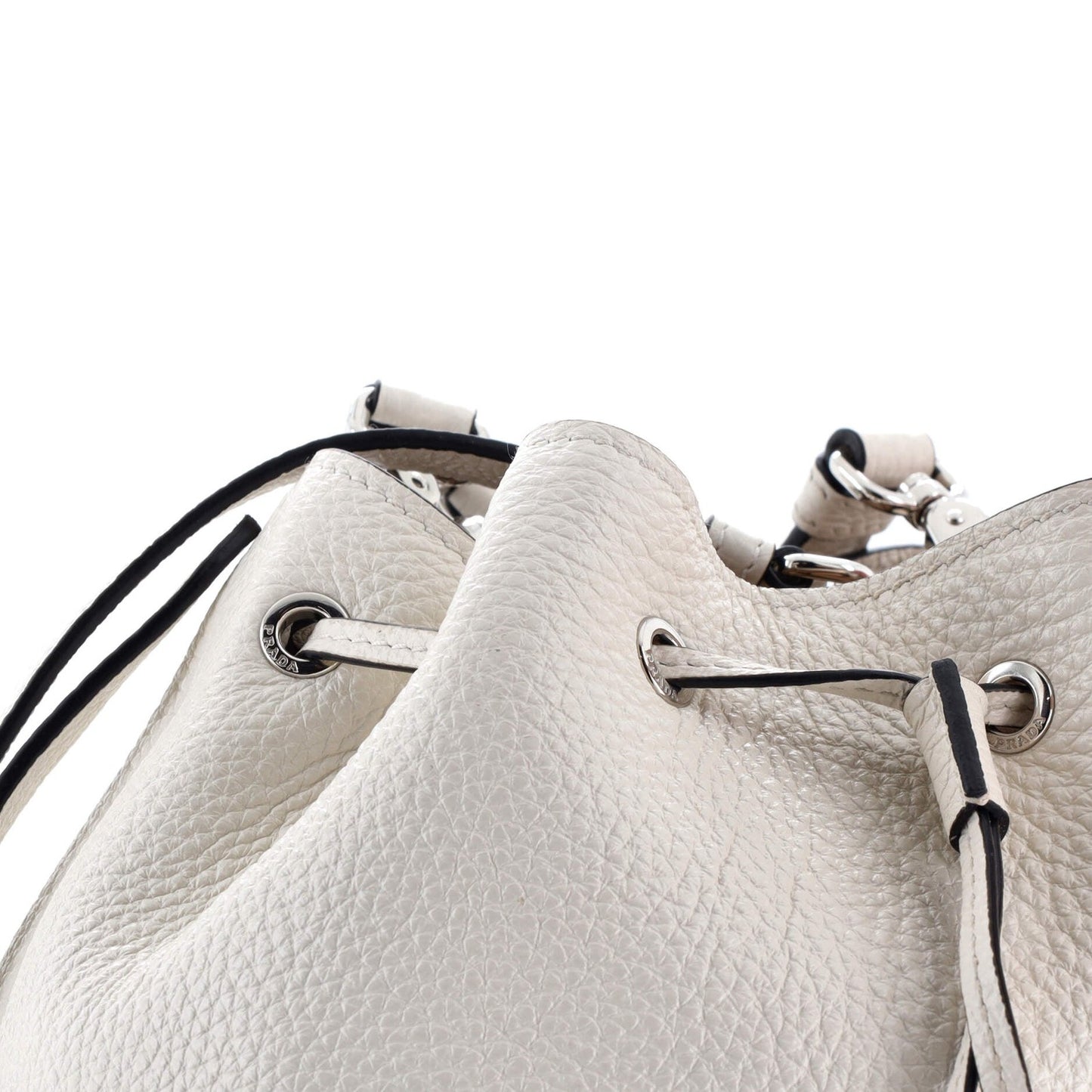 Prada Flou Bucket Bag Vitello Daino Small