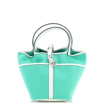 Hermes Cargo Picotin Lock Bag Canvas And Swift Pm