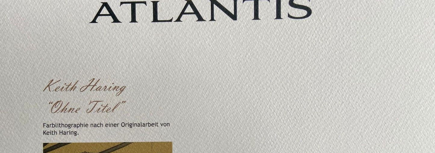 Keith Haring Lithograph Coa Signed Numbered By Hand Certificate