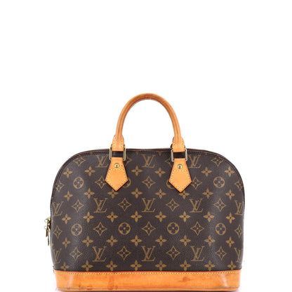 Louis Vuitton Vintage Alma Handbag Monogram Canvas Pm