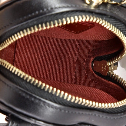 Chanel Cc In Love Heart Chain Necklace Zip Coin Purse Quilted Lambskin