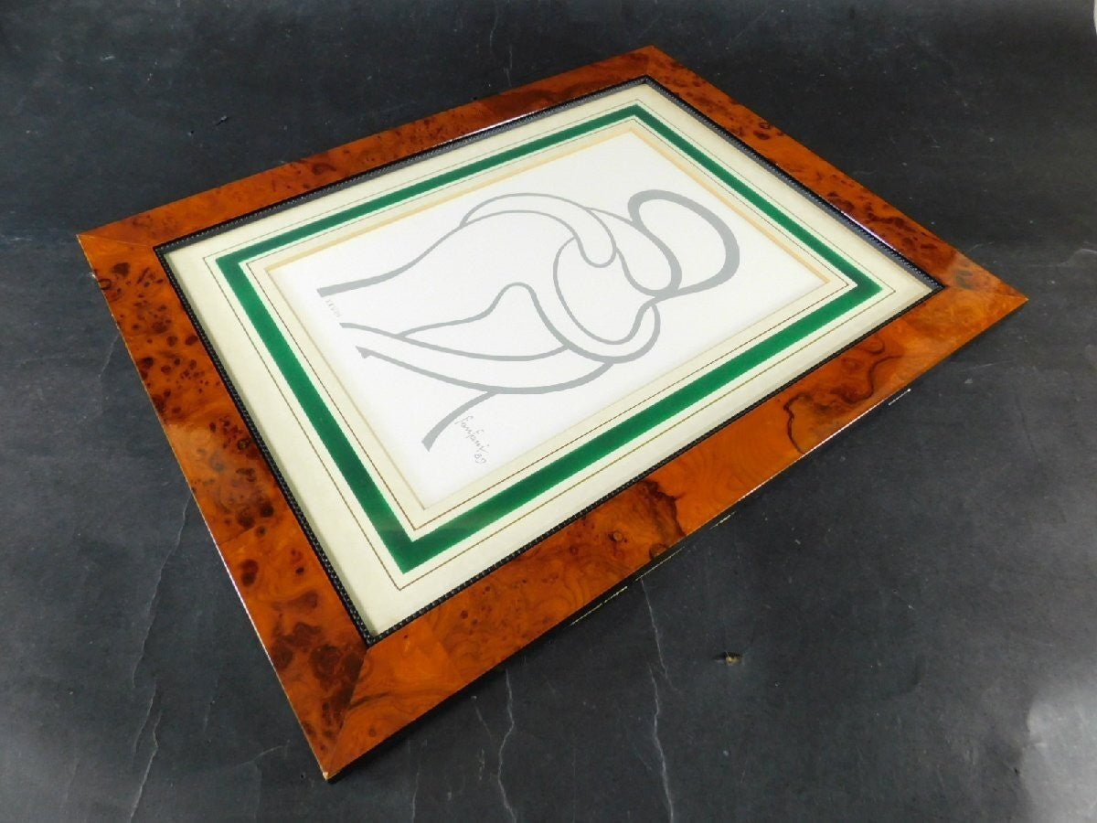 Amintore Fanfani Abbraccio (1989) Signed Lithograph Xxviii/Xxx  Framed Italia