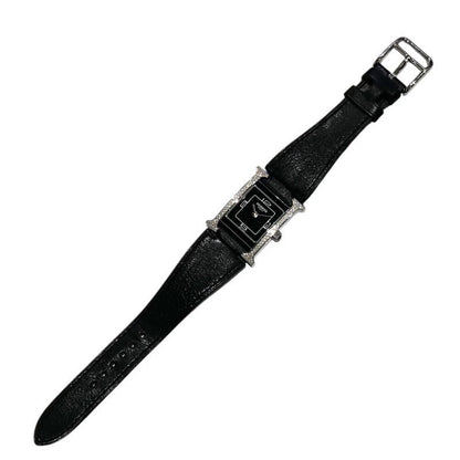 Hermes H Watch Double Tour Sm Hh1.231 Black