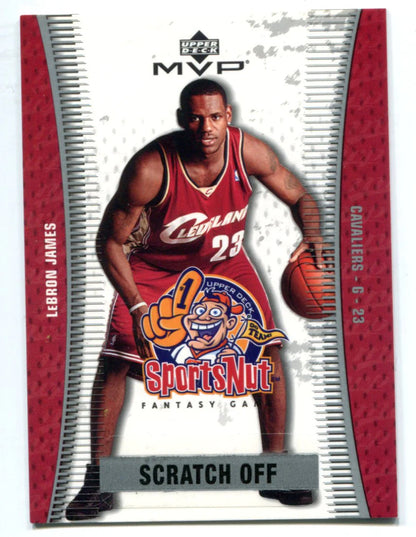 Lebron James 2003-04 Upper Deck Mvp Sportsnut #Sn90 Error Card