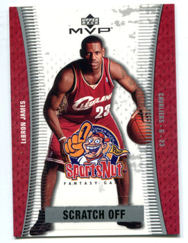 Lebron James 2003-04 Upper Deck Mvp Sportsnut #Sn90 Error Card