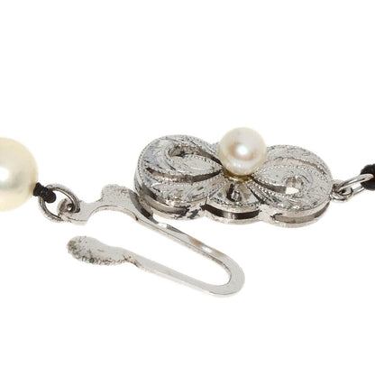 Mikimoto   Necklace Long Pearl K14 White Gold
