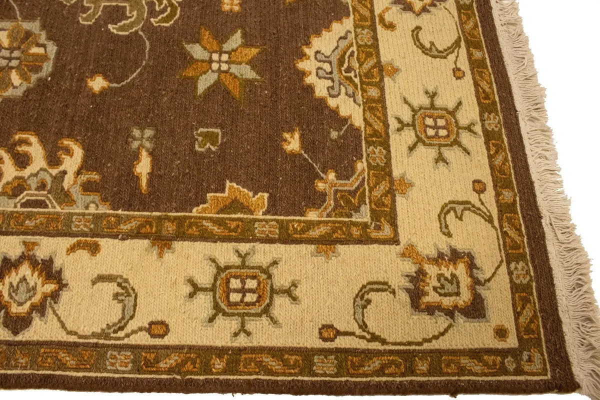 4x6 Hand-Knotted Sumak Floral Wool Rug Oriental Foyer Farmhouse Decor Carpet