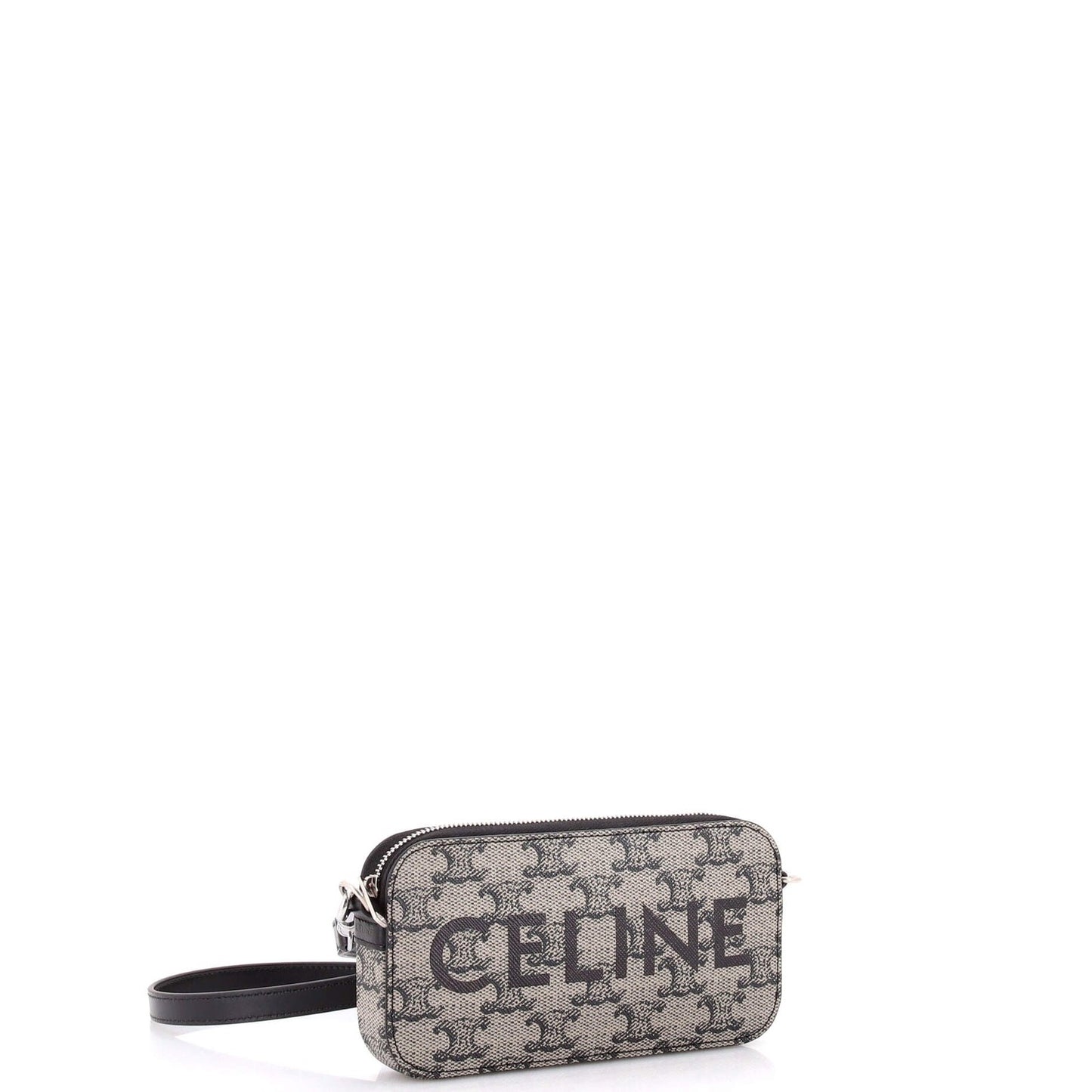 Celine Horizontal Pouch Crossbody Bag Logo Triomphe Coated Canvas