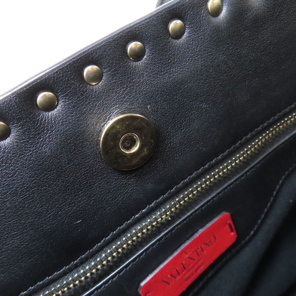 Valentino   Tote Bag Studs Leather