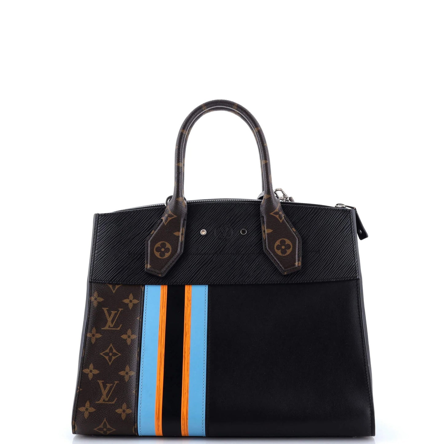 Louis Vuitton City Steamer Handbag Limited Edition Monogram Canvas And Leather