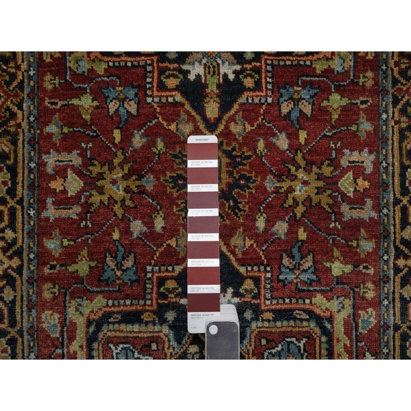 2'7"X8' Red Soft Wool Rug Antiqued Fine Heris Revival Hand Knotted Runner