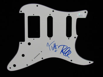 Def Leppard Joe Elliott/Phil Collen Signed/Autographed Guitar Pick Guard Jsa 581