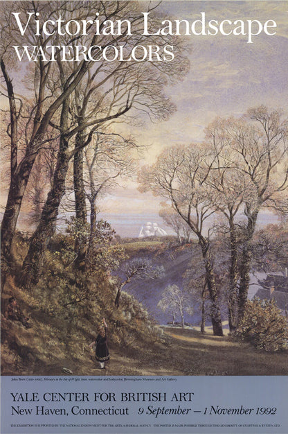 John Brett February In The Isle Of Wight " Offset Lithograph Renais