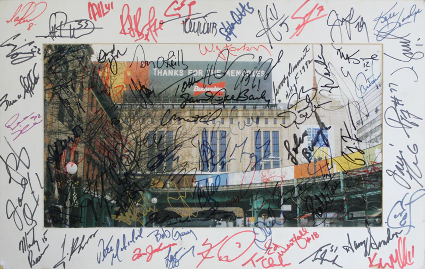 Boston Garden Multi Autographed 12X19 Photo
