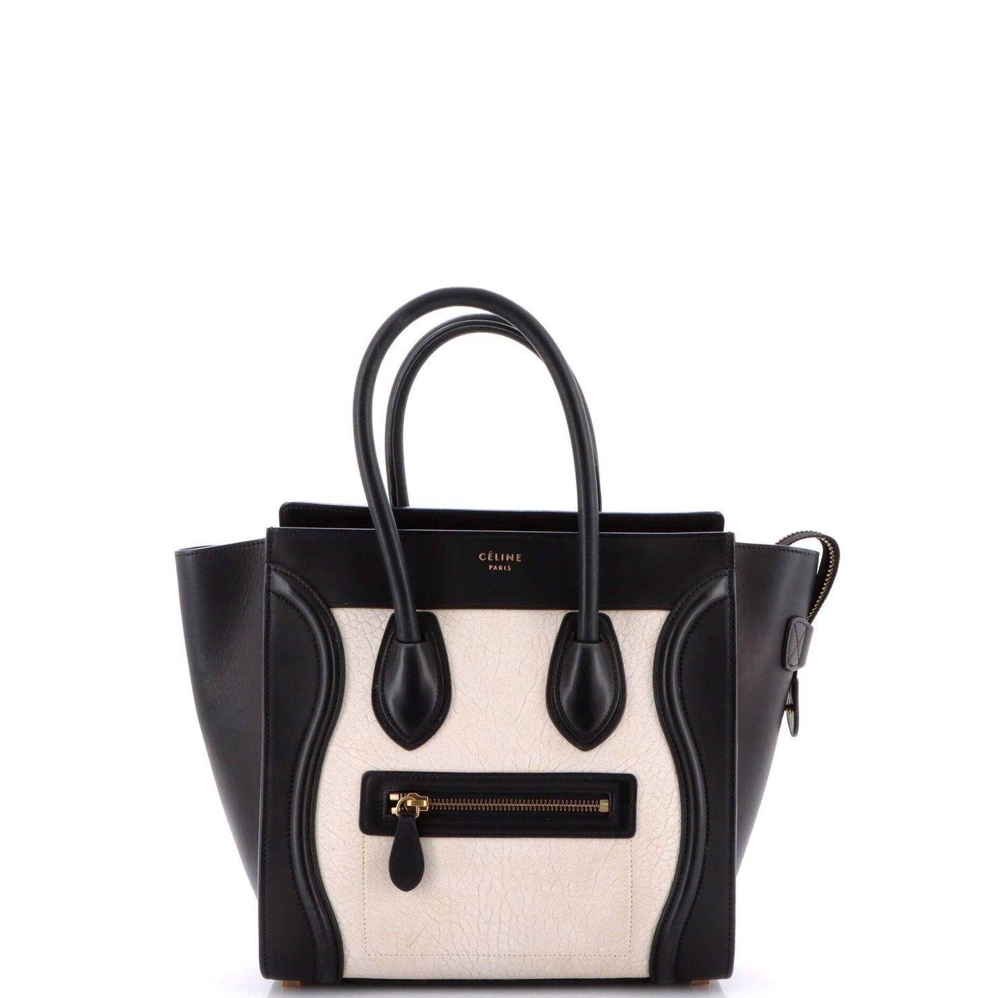 Celine Bicolor Luggage Bag Leather Micro