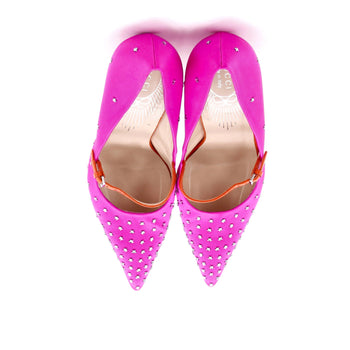 Gucci Women'S Mary Jane Pumps Crystal Embellished Satin