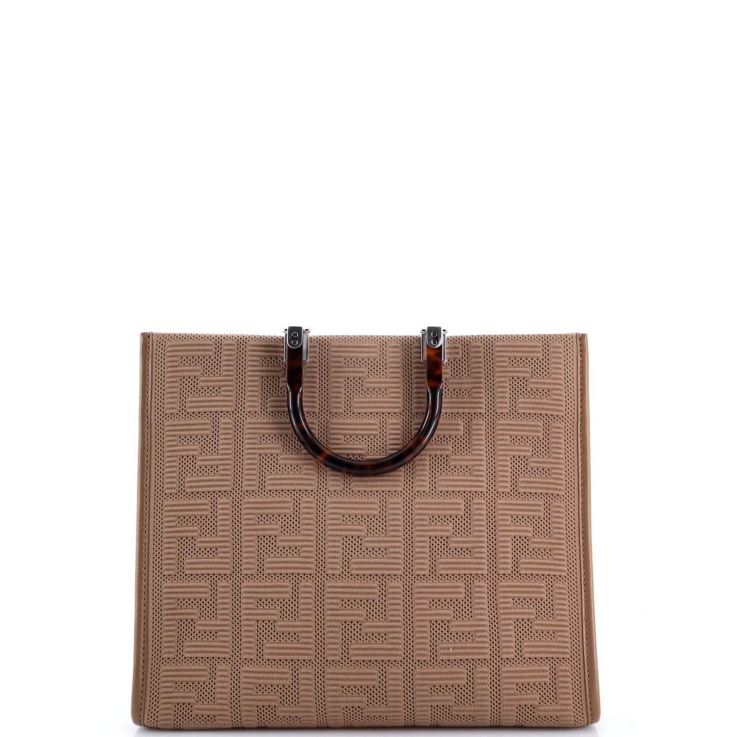 Fendi Sunshine Shopper Tote Zucca Technical Mesh Medium