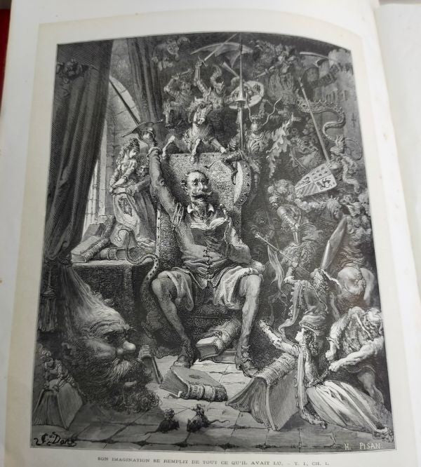 Engrav 1863 Hachette Don Quixote Gustave Dor First Edition 2 Vols Complete Wood