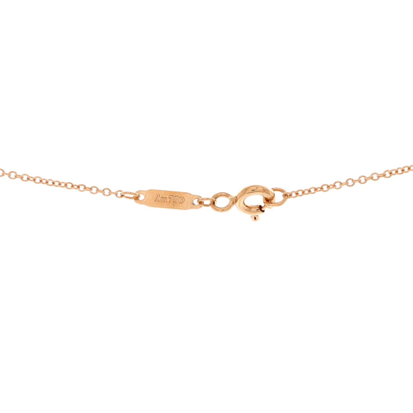 Tiffany & Co. Ampersand Pendant Necklace 18K Rose Gold With Diamonds