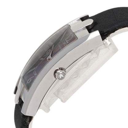 Harry Winston Avenue C Watches 330Lqw K18 White Gold/Leather X Satin Ladies